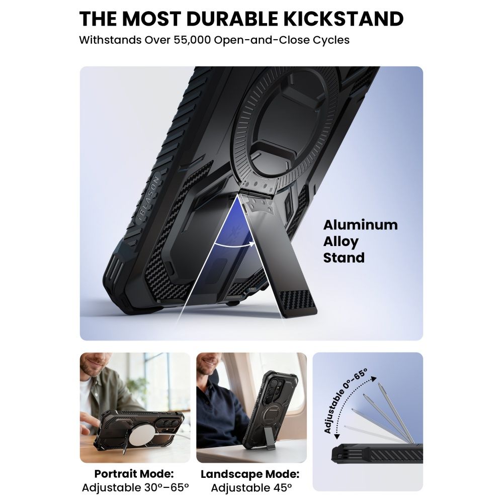 Supcase iBlason ArmorBox Clip Mag MagSafe Case til Samsung Galaxy S26 Ultra - sort