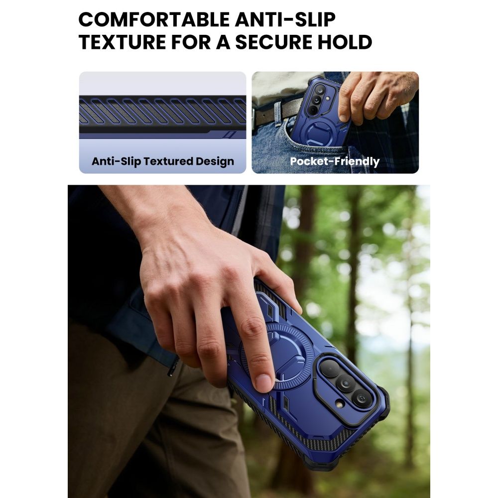 Supcase ArmorBox Mag MagSafe Case til Samsung Galaxy S26 - Navy Blue og Black