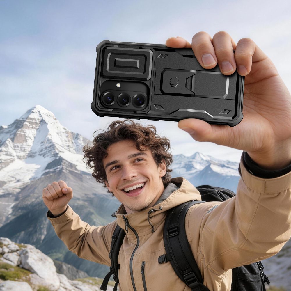 Tech-Protect Kevlar Cam+ Case til Samsung Galaxy S26 - sort