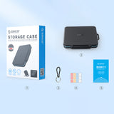 Orico PHCD Case for Memory Cards and Data Media Black 2.5" SSD 2.5" HDD M.2 SSD SD Micro SD CompactFlash Card Readers - Black