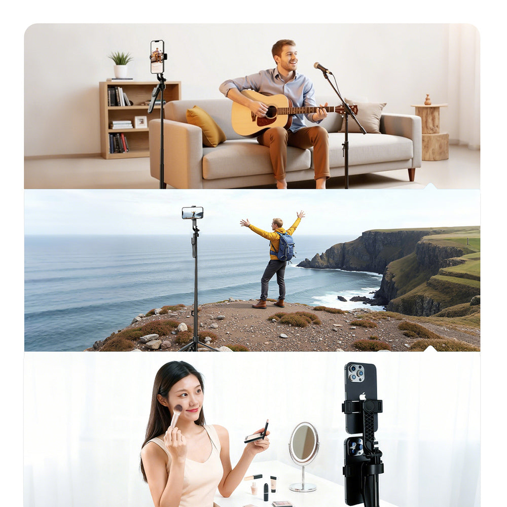 Selfie stick Orico SPM175 tripod 1/4" for phone camera with 360 degree rotation Bluetooth 5.2 - black