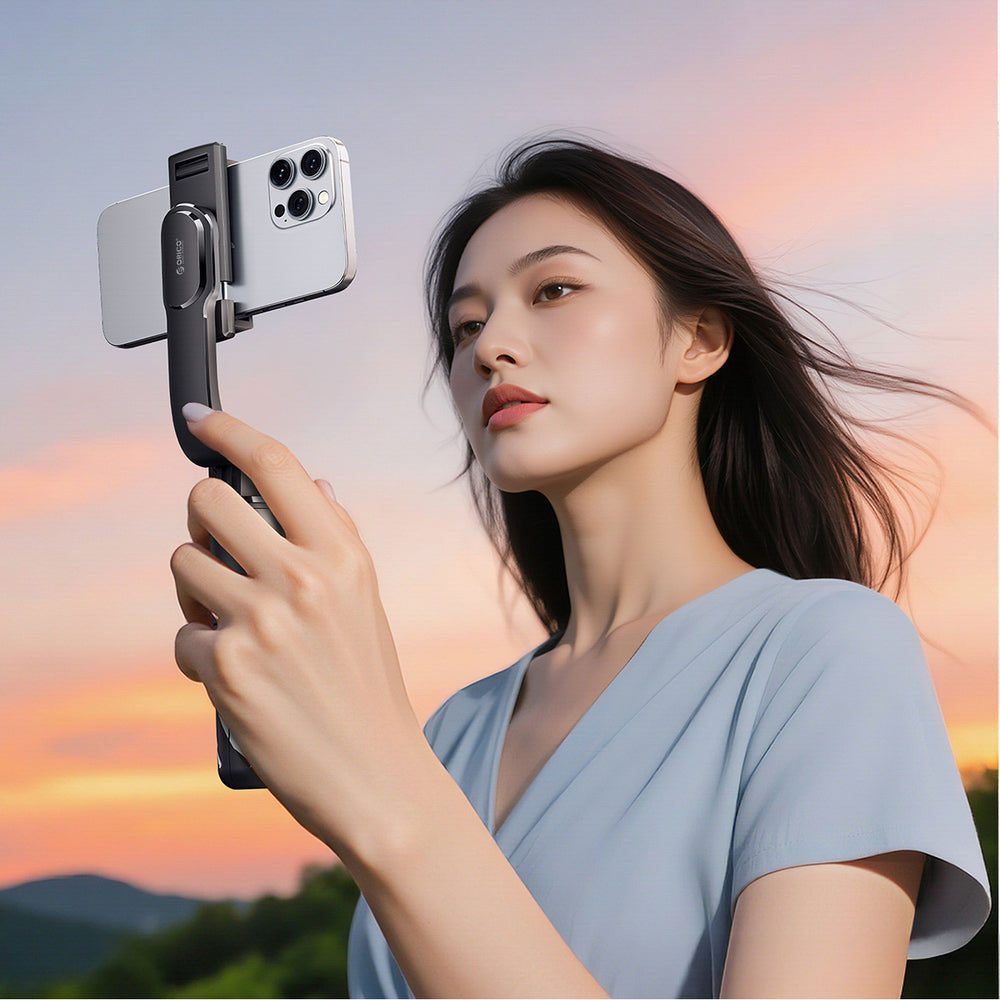 Selfie stick Orico SPN100 1/4" tripod for phone camera with 360 degree rotation Bluetooth 5.2 - black