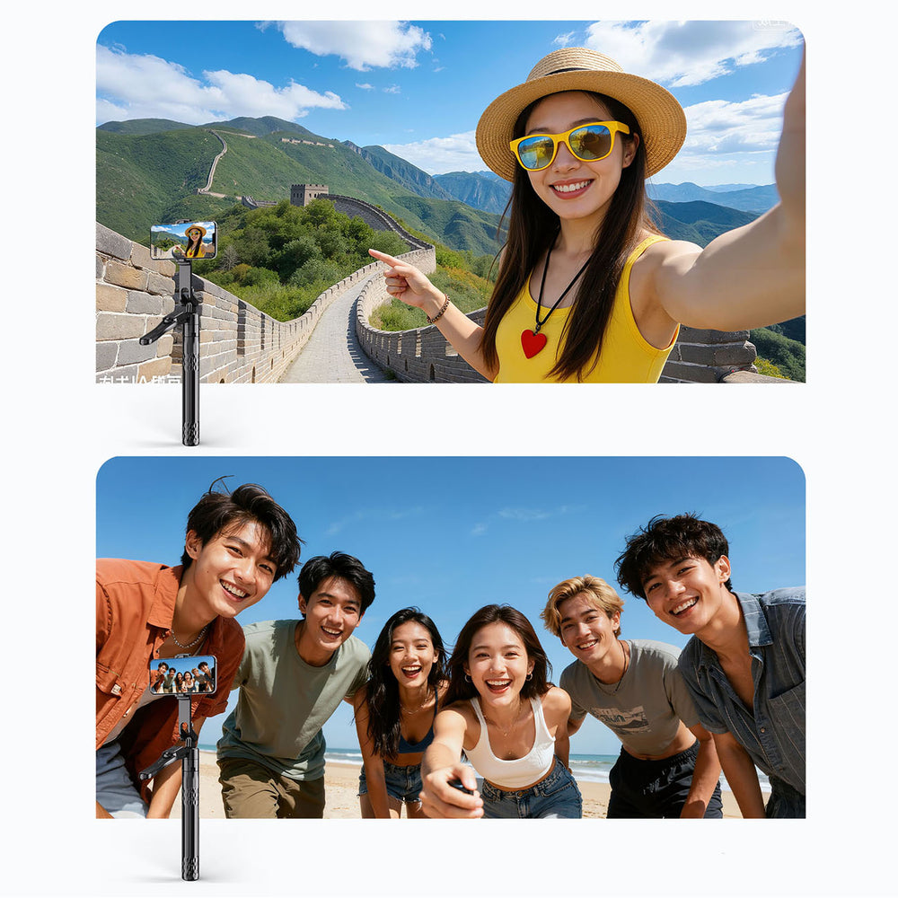 Selfie stick Orico SPN185 1/4" tripod for phone camera with 360 degree rotation Bluetooth 5.2 - black