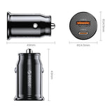 Orico PowerMini 30W USB-C + USB-A Car Charger - Black