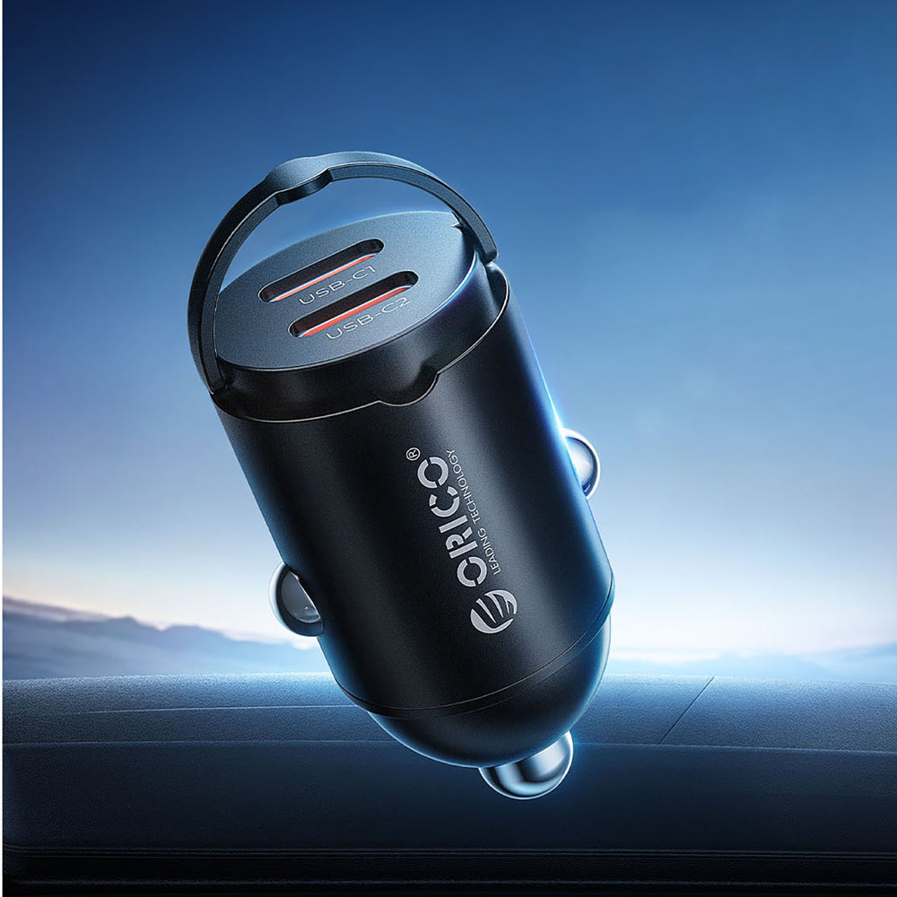Orico MiniRing 30W 2x USB-C Car Charger - Black