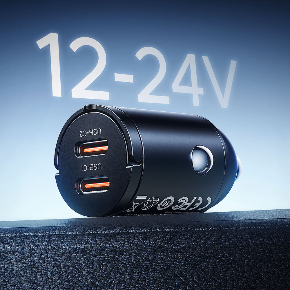 Orico MiniRing 30W 2x USB-C Car Charger - Black