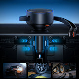 Orico Dual Stretch 60W USB-C Car Charger with Two Retractable USB-C + Lightning Cables - Black