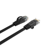 Orico PUG-C6B CAT6 1000Mbps RJ45 Ethernet Network Cable, Flat LAN, 3m - Black
