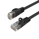 Orico PUG-C6B CAT6 1000Mbps RJ45 Ethernet Network Cable, Flat LAN, 10m, Black