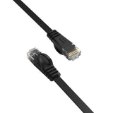 Orico PUG-C6B CAT6 1000Mbps RJ45 Ethernet Network Cable, Flat LAN, 10m, Black