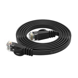 Orico PUG-C6B CAT6 1000Mbps RJ45 Ethernet Network Cable, Flat LAN, 20m, Black