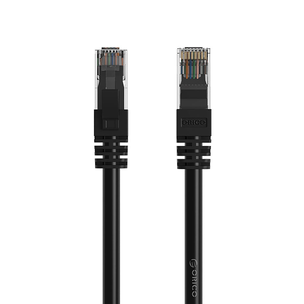 Orico PUG-C6 CAT6 1000Mbps RJ45 Ethernet Network Cable LAN Round 10m - Black