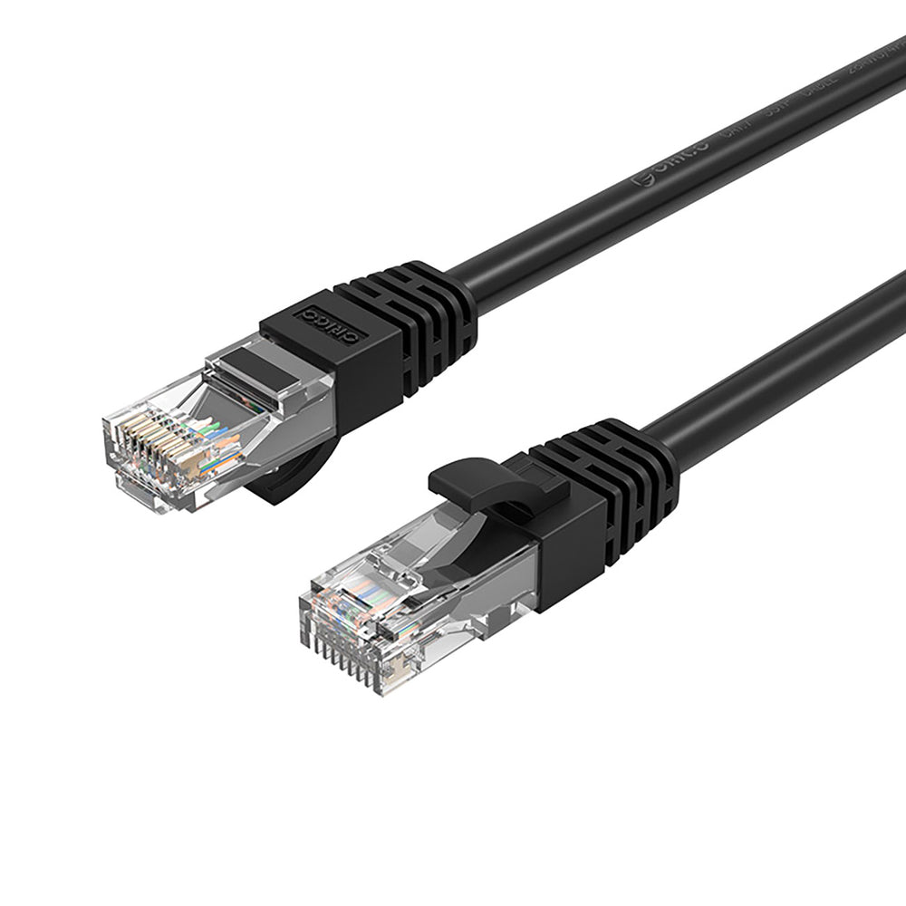 Orico PUG-C6 CAT6 1000Mbps RJ45 Ethernet Network Cable LAN Round 15m - Black