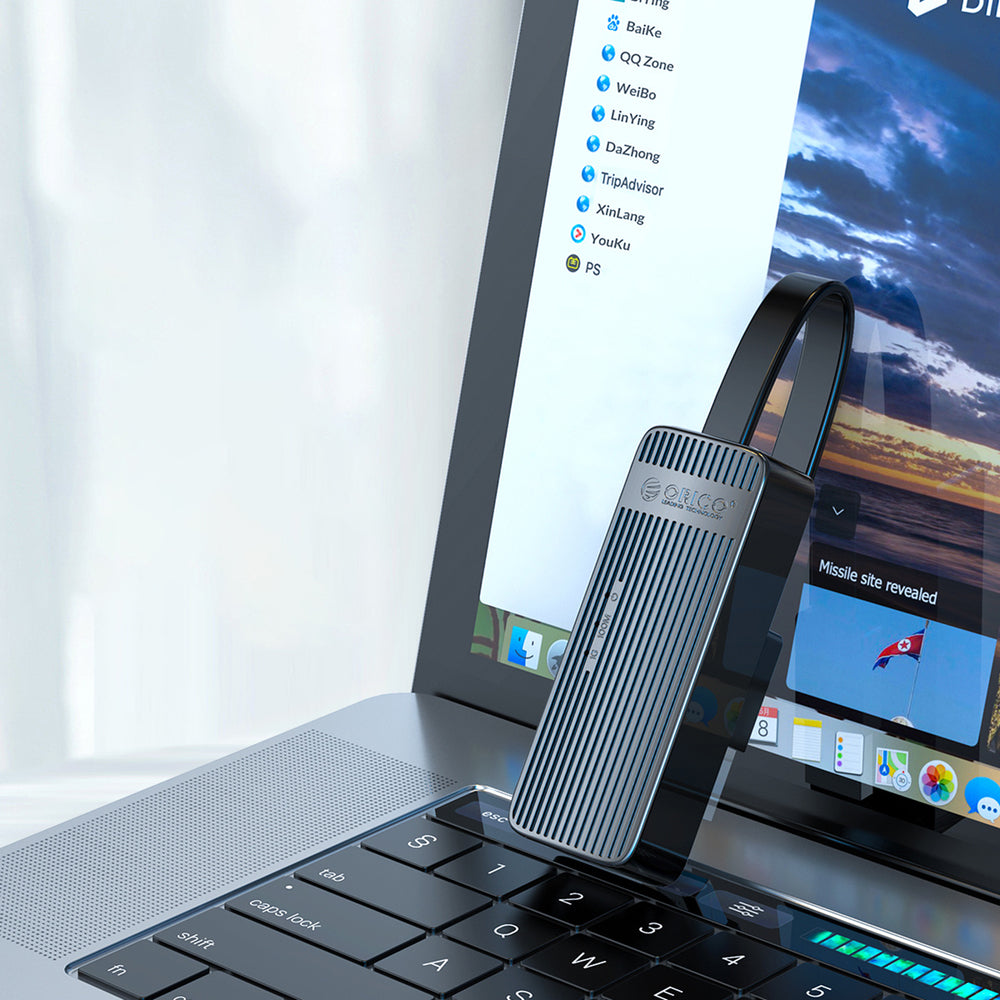 Orico UTK-U3 USB-A 3.0 to RJ45 Gigabit Ethernet 1 Gbps Network Adapter - Black