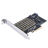 Orico PDM2 PCI-E 3.0 x4 Expansion Card for M.2 NVMe and SATA Drives - Black