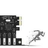 Orico PVU3 PCI-E 7x USB 3.0 Expansion Card for Desktop - Black