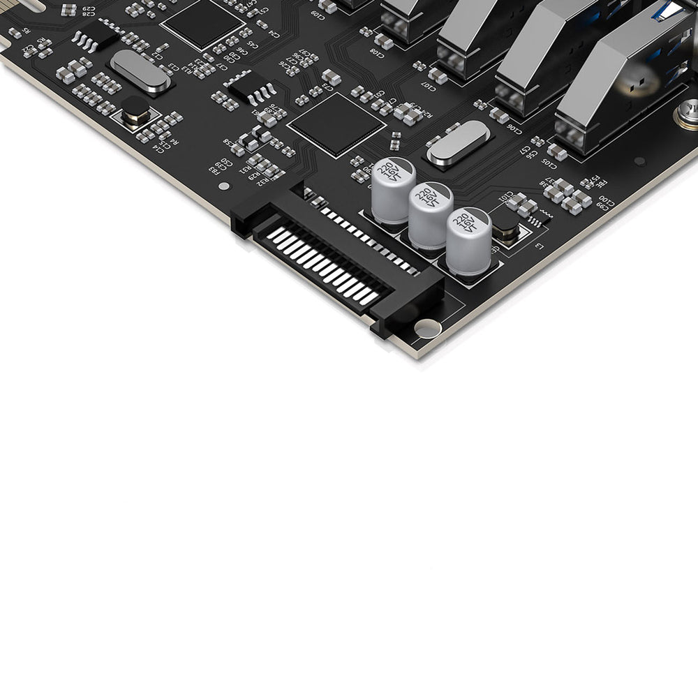 Orico PVU3 PCI-E 7x USB 3.0 Expansion Card for Desktop - Black