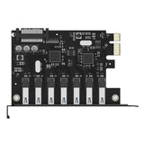 Orico PVU3 PCI-E 7x USB 3.0 Expansion Card for Desktop - Black