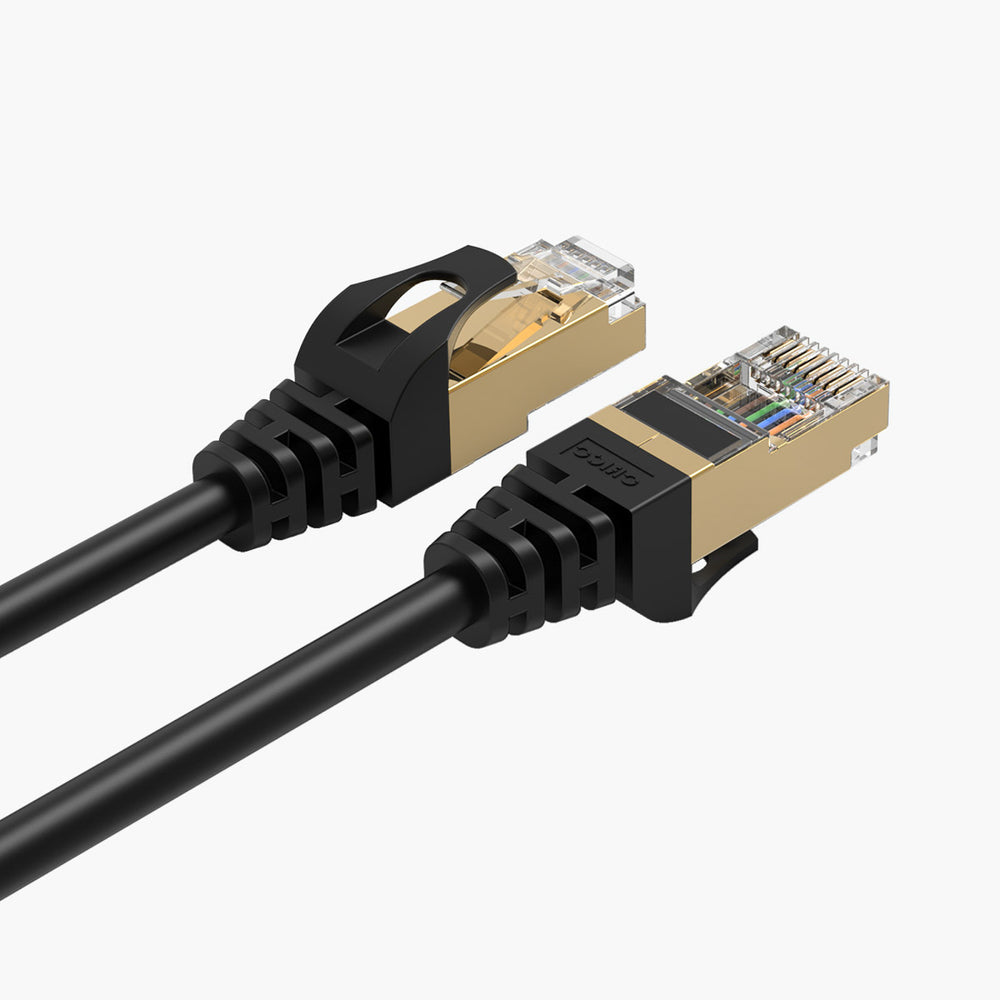 Orico PUG-C7 CAT7 10Gbps RJ45 Ethernet Network Cable Internet LAN Round 2m - Black