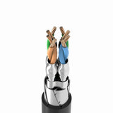 Orico PUG-C7 CAT7 10Gbps RJ45 Ethernet Network Cable Internet LAN Round 2m - Black