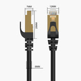 Orico PUG-C7 CAT7 10Gbps RJ45 Ethernet Network Cable Internet LAN Round 20m - Black
