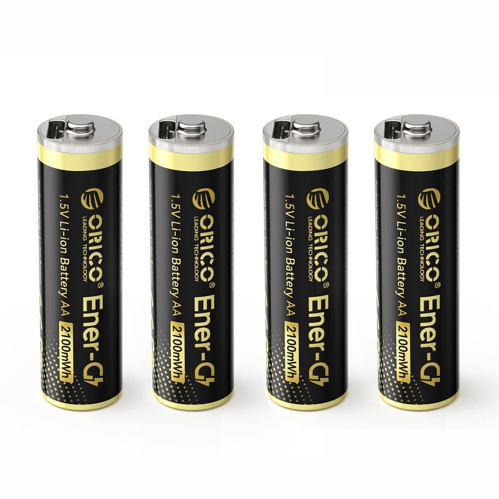 Orico Ener-G EG5C lithium battery 1.5V 2100mWh AA USB-C rechargeable battery 4 pcs.