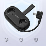 Orico APP 15.5W 5in1 Power Strip 2x AC + 2x USB-A + 1x USB-C - Black