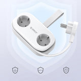 Orico APP 15.5W 5in1 Power Strip 2x AC + 2x USB-A + 1x USB-C - White