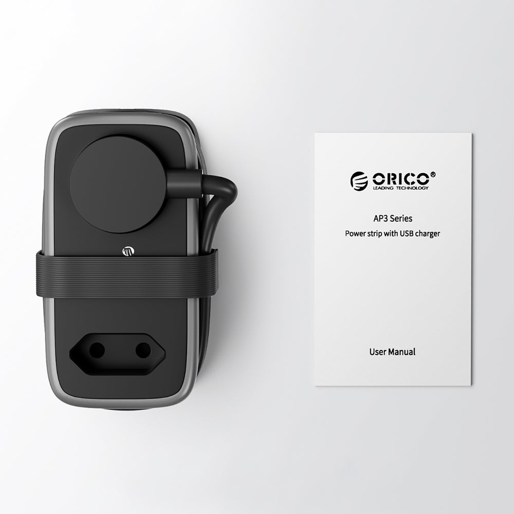 Orico AP3 65W GaN 6in1 Power Strip 2x AC + 2x USB-A + 2x USB-C - Black