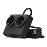 Orico PDC25 25W 6in1 Power Strip 2x AC + 2x USB-A + 2x USB-C - Black