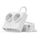 Orico PDC25 25W 6in1 Power Strip 2x AC + 2x USB-A + 2x USB-C - White
