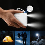 Wozinsky W11-W 10000mAh 10W Powerbank with Built-in Cables and Flashlight - White