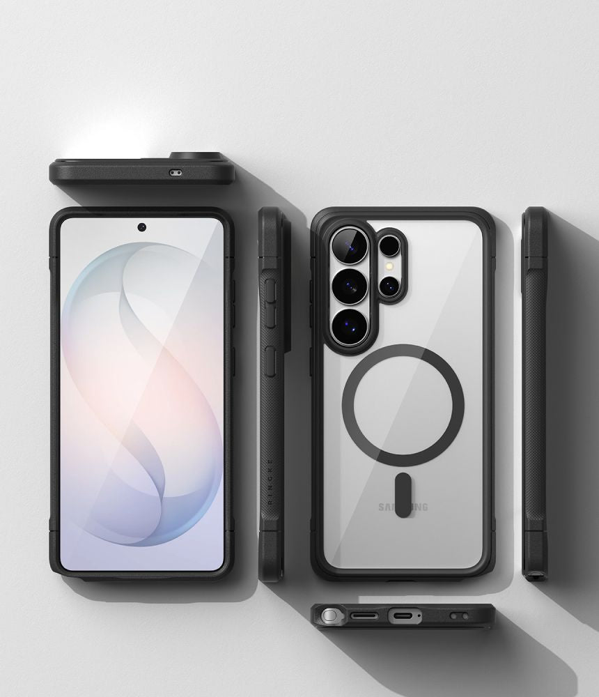 Ringke Fusion Bold Magnetic MagSafe Case til Samsung Galaxy S26 Ultra - Clear Black