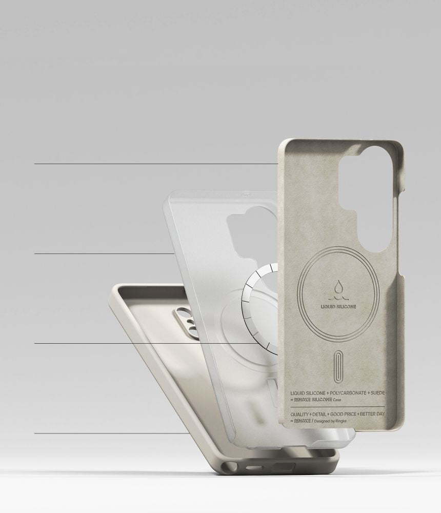 Ringke Silicone MagSafe Case til Samsung Galaxy S26 Ultra - Beige