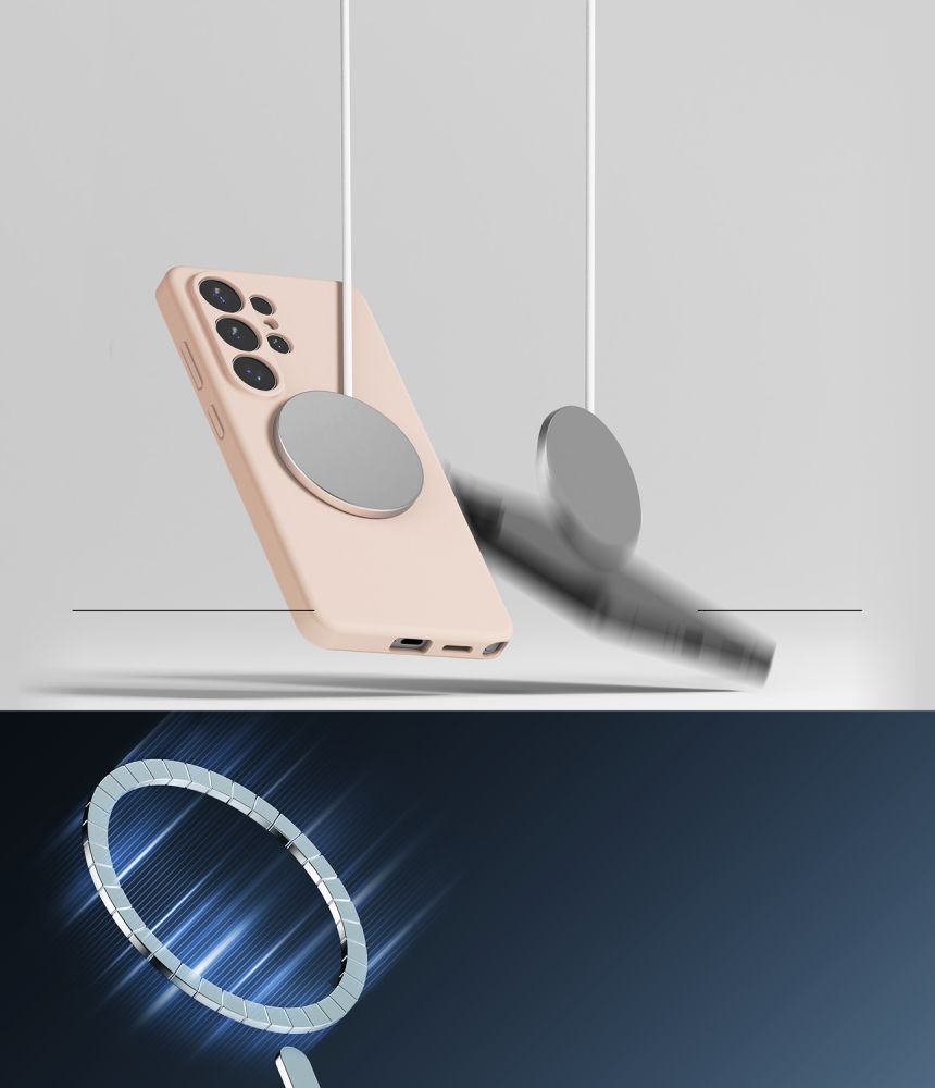 Ringke Silicone MagSafe Case til Samsung Galaxy S26 Ultra - Pink