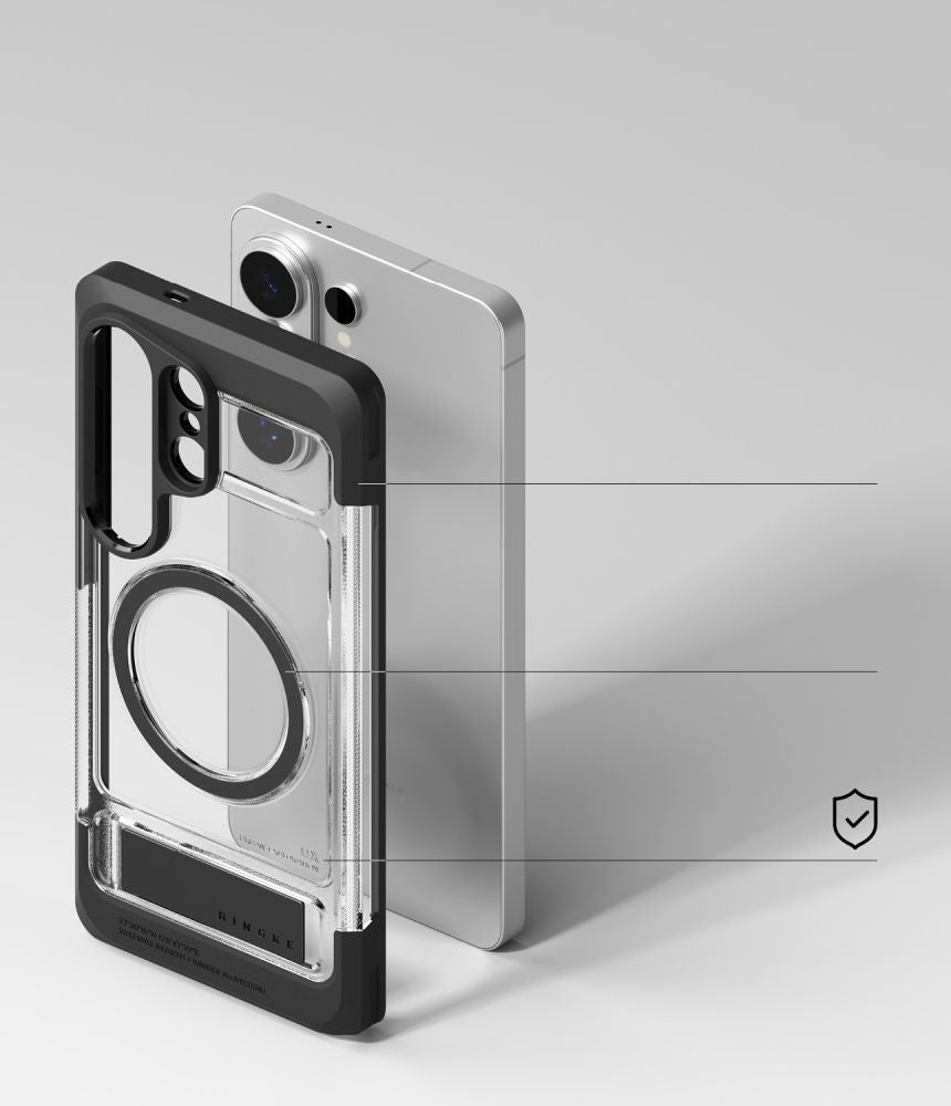 Ringke UX Magnetisk MagSafe Case til Samsung Galaxy S26 Ultra - Klar sort