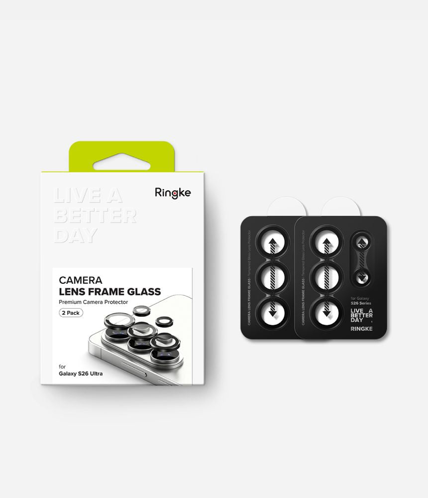 Ringke Camera Frame Protector 2-pakke til Samsung Galaxy S26 Ultra - sort