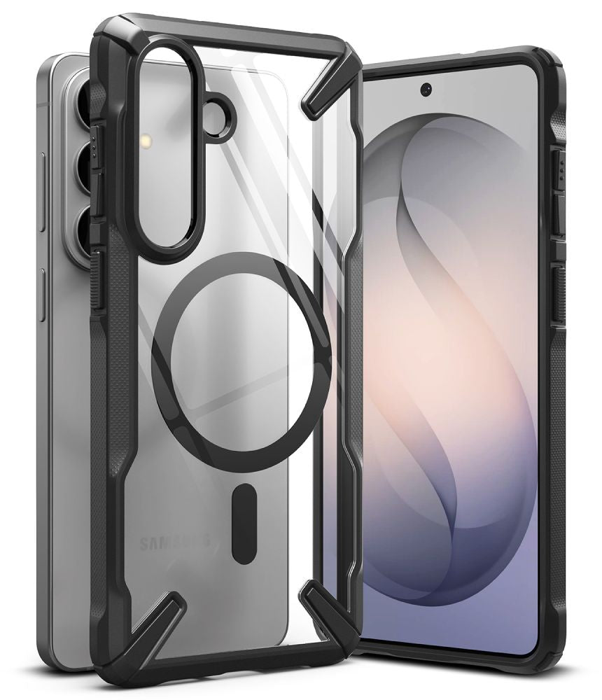 Ringke Fusion X Magnetisk MagSafe Case til Samsung Galaxy S26+ - Clear Black