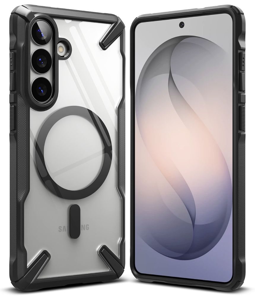 Ringke Fusion X Magnetisk MagSafe Case til Samsung Galaxy S26+ - Clear Black