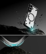 Ringke Fusion X Magnetisk MagSafe Case til Samsung Galaxy S26+ - Clear Black