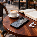 Tech-Protect Magmat MagSafe Case til Samsung Galaxy S26+ - gennemsigtig sort