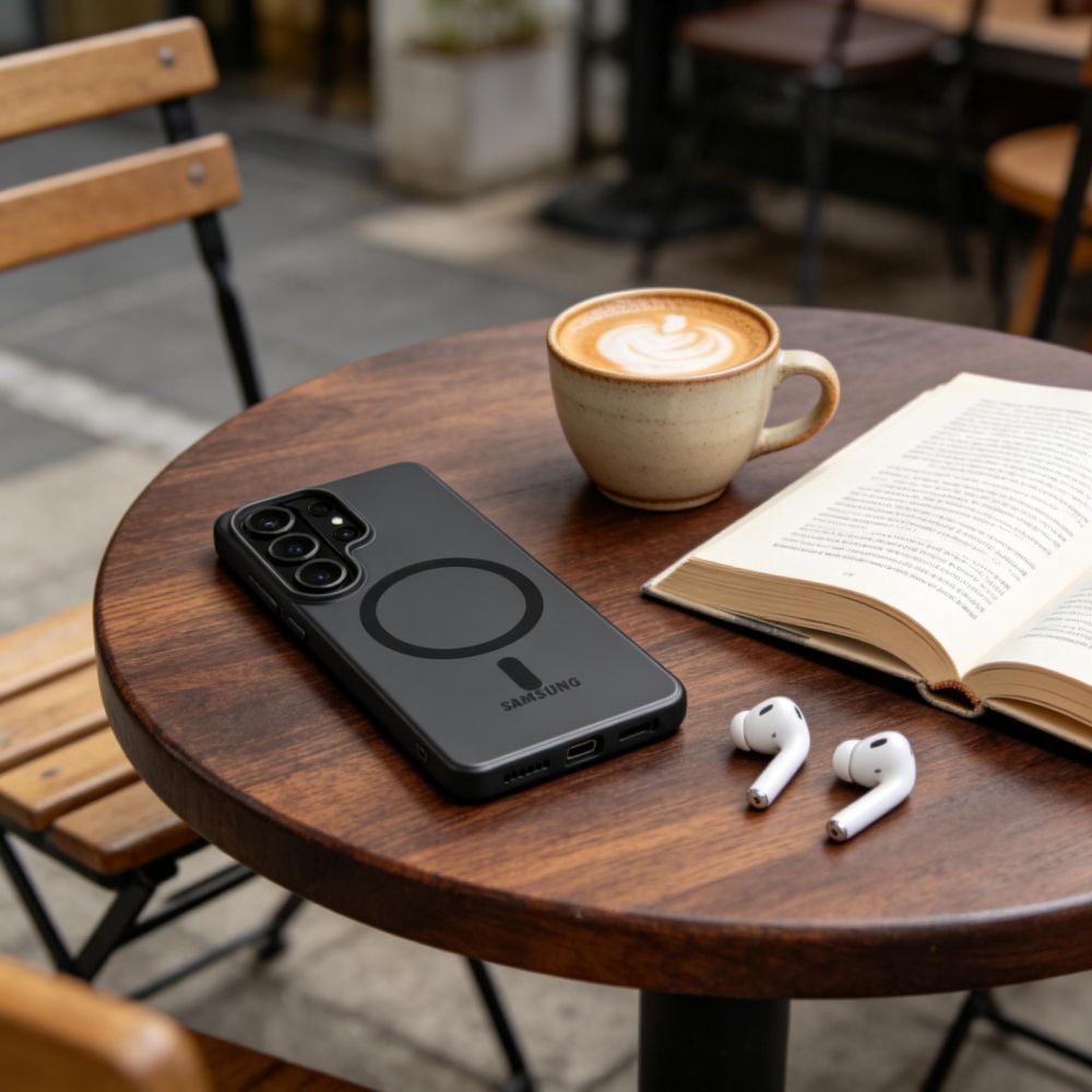 Tech-Protect MagSlim MagSafe Case til Samsung Galaxy S26 Ultra - Matte sort