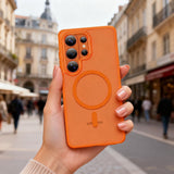 Tech-Protect Magmat MagSafe Case til Samsung Galaxy S26 Ultra - Orange Matte