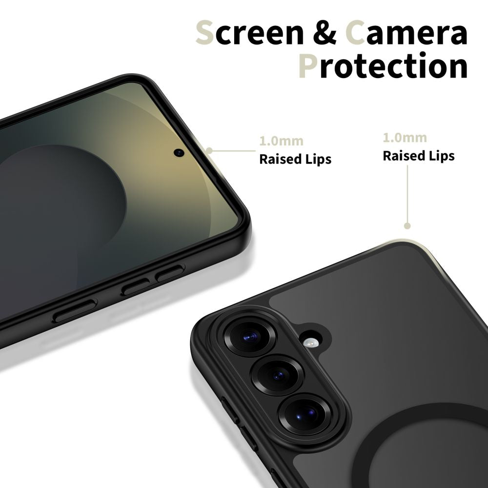 Tech-Protect BasicMag MagSafe Case til Samsung Galaxy S26 - gennemsigtig sort