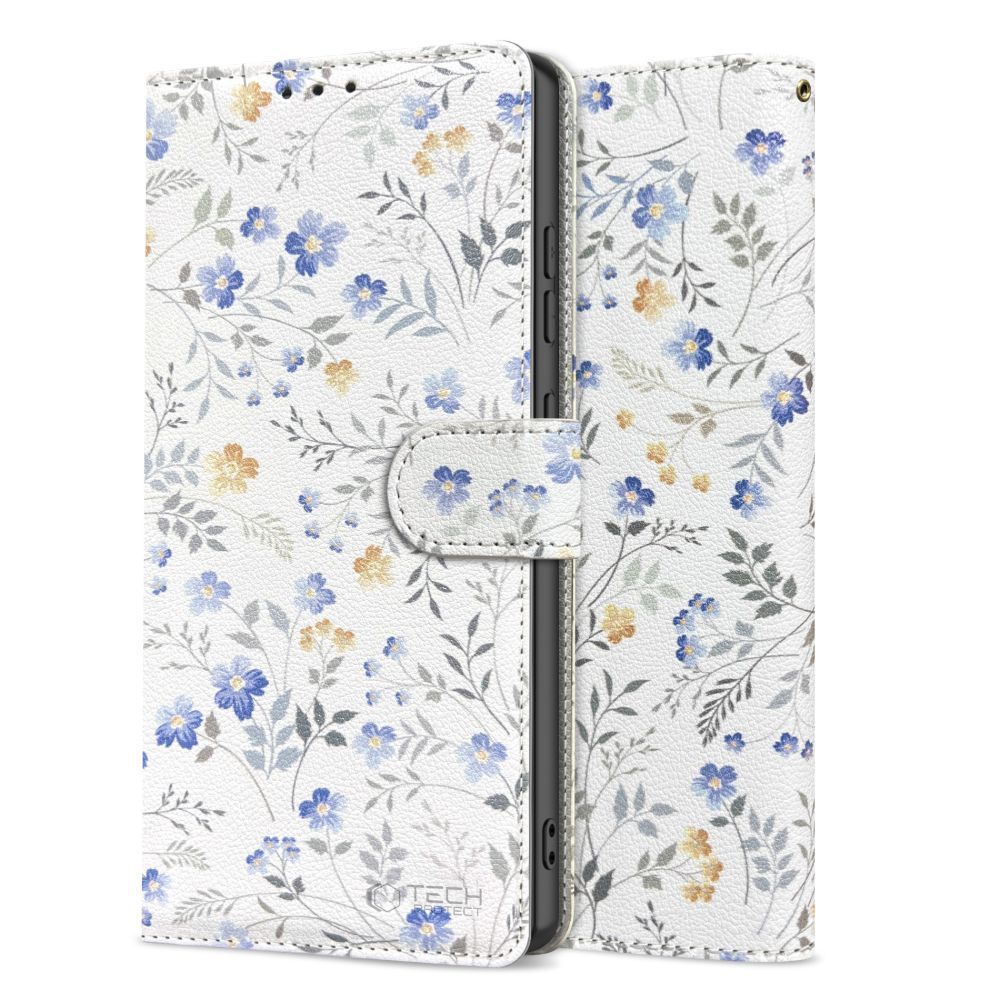 Tech-Protect Wallet Case til Samsung Galaxy A57 5G - Farverige blomster