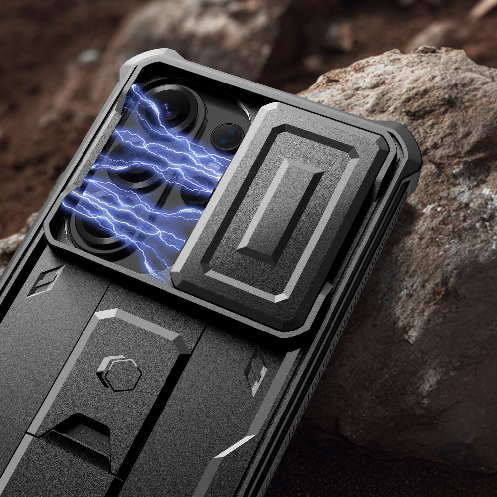 Tech-Protect Kevlar Cam+ Case til Samsung Galaxy S26 Ultra - sort