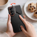 Tech-Protect Kevlar Aura MagSafe Case til Samsung Galaxy S26 Ultra - sort og orange