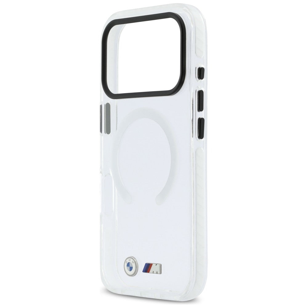 BMW M IML Shockproof Metal Logos MagSafe Case til iPhone 17 Pro Max - Gennemsigtig