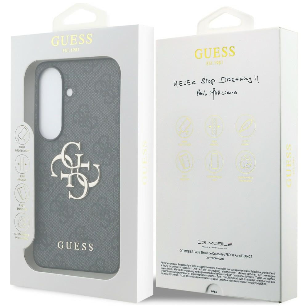Guess 4G Big Metal Logo Case for Samsung Galaxy S26 Plus - Black