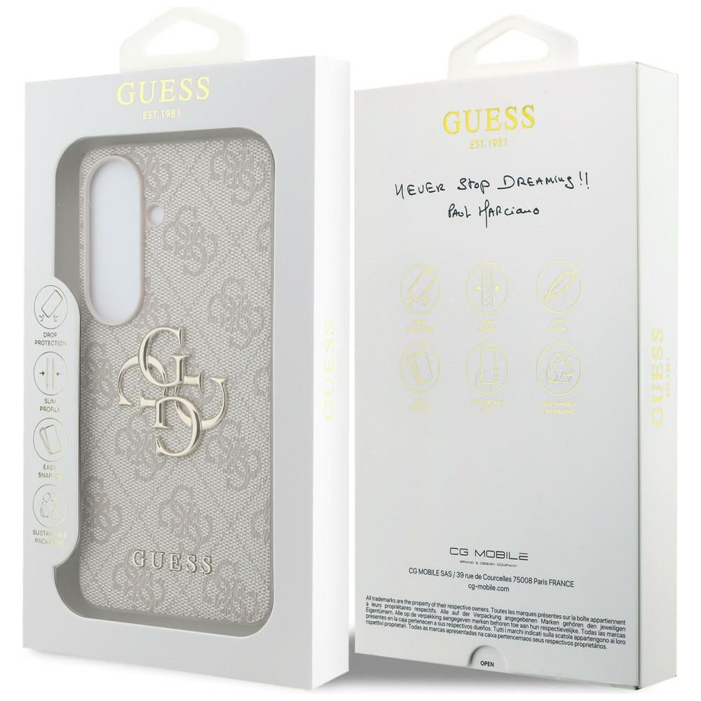 Guess 4G Big Metal Logo Case for Samsung Galaxy S26 - Pink
